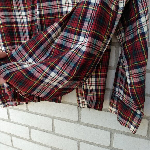 Vintage 50s Deacon Brothers Plaid Viyella Shirt with Pearl Buttons 44" Bust - Picture 9 of 12